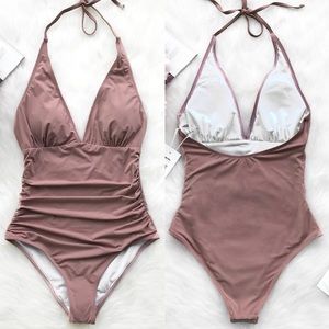 NWT V-Neck Halter Swimsuit